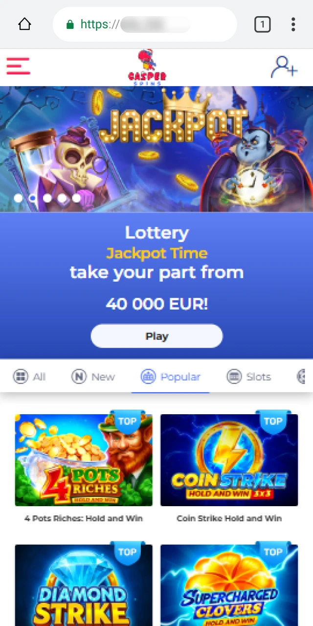 Get the Casper Spins App APK file for your Android phone.