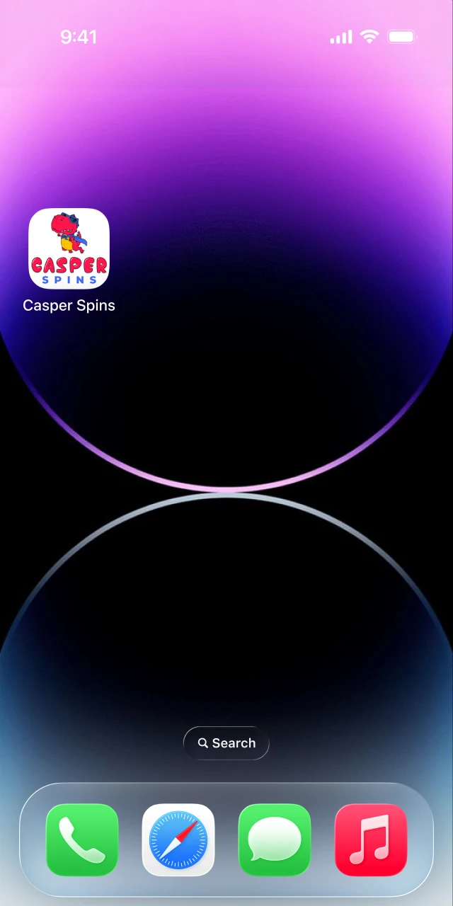 Open the Casper Spins App iOS and sign into your account.